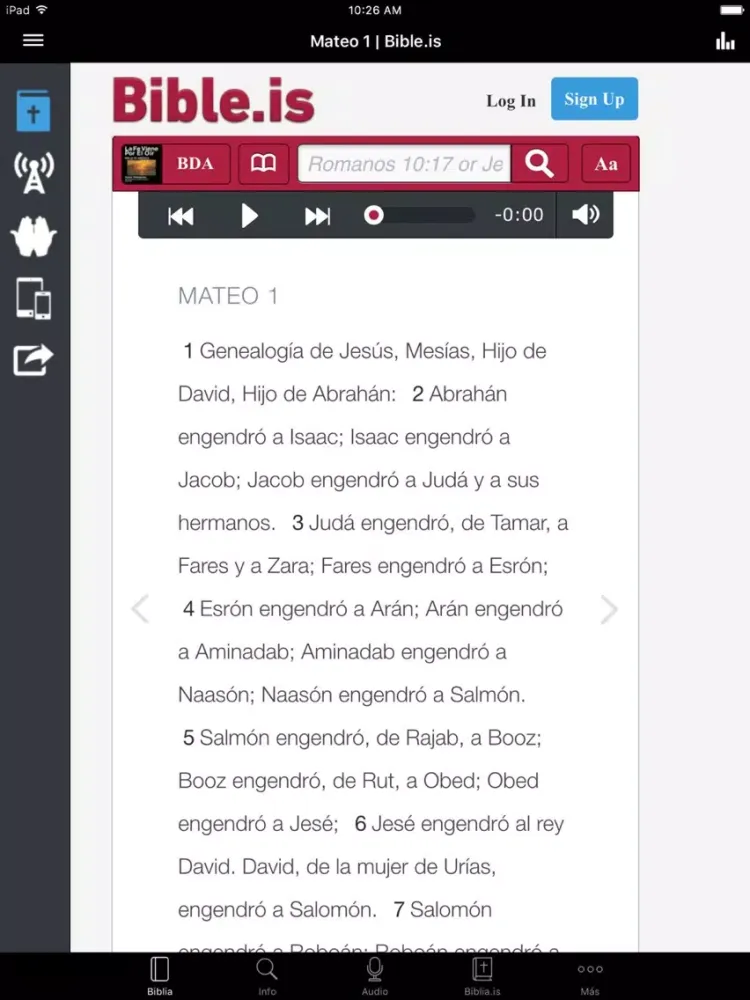 Sociedad Bíblica de Honduras iPad 应用截图