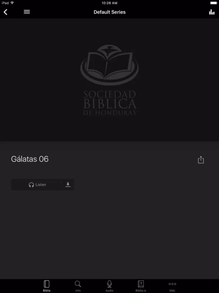 Sociedad Bíblica de Honduras iPad 应用截图