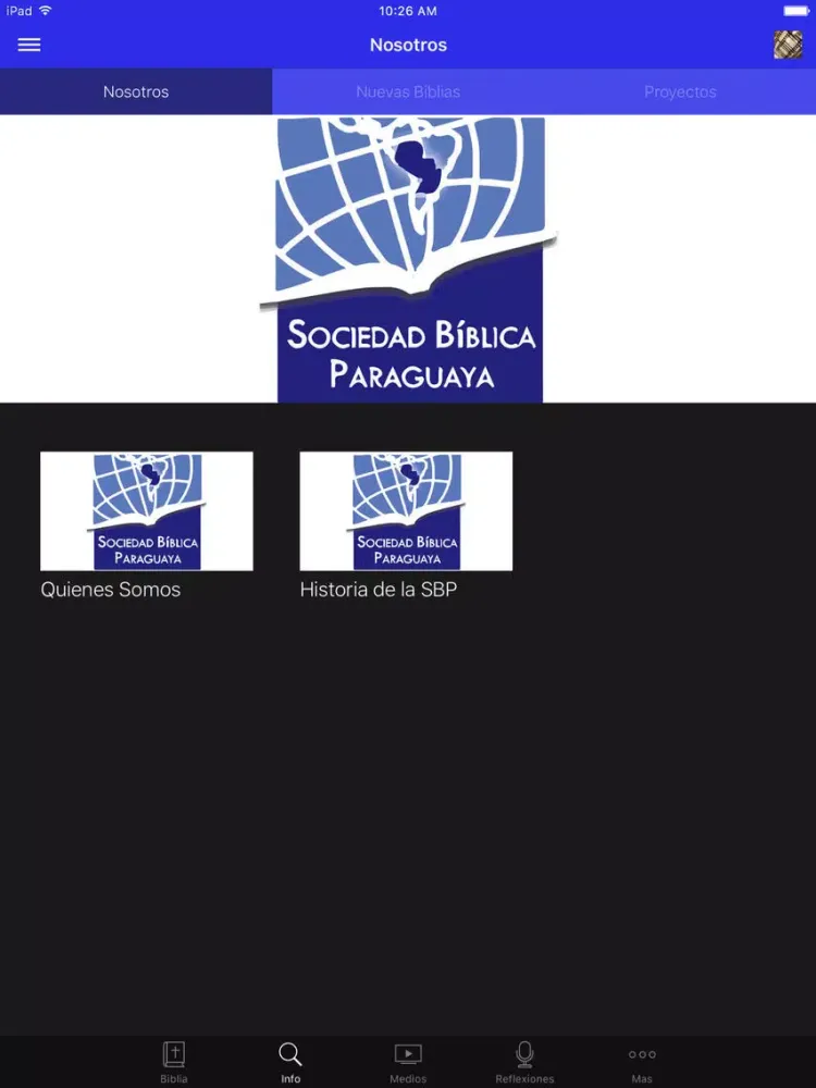 Sociedad Bíblica Paraguaya iPad 应用截图