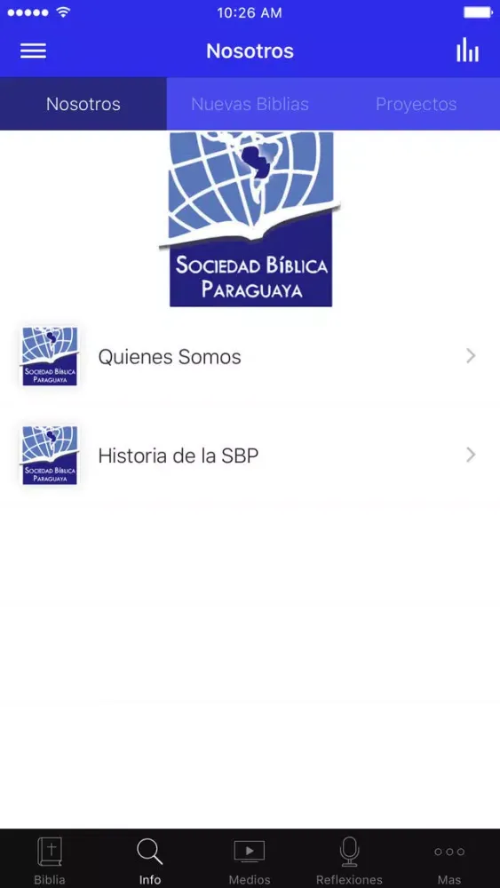 Sociedad Bíblica Paraguaya应用截图