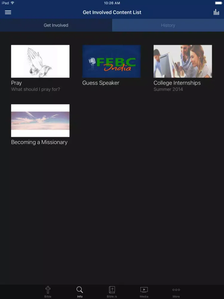 Far East Broadcasting Company iPad  سکرین شاٹس
