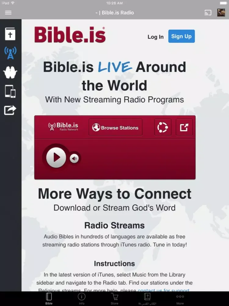 International Sharif Bible Society iPad  스크린샷