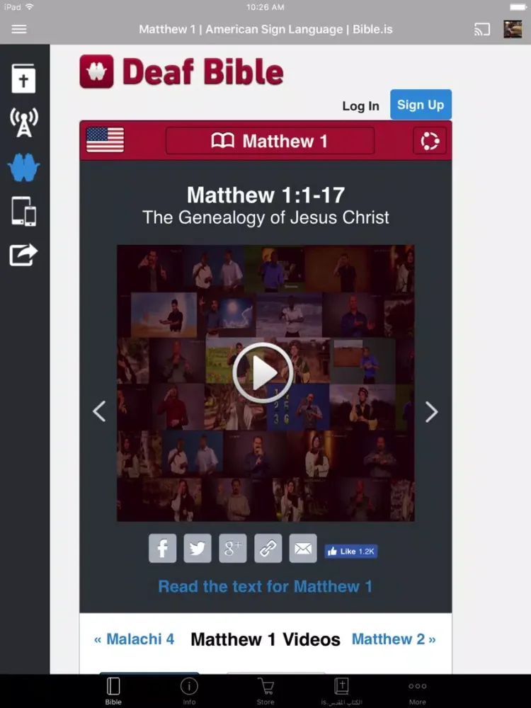 International Sharif Bible Society iPad  스크린샷