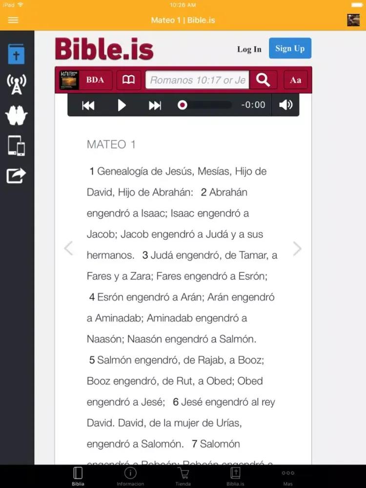 Capturas de pantalla de Sociedad Bíblica Peruana iPad 