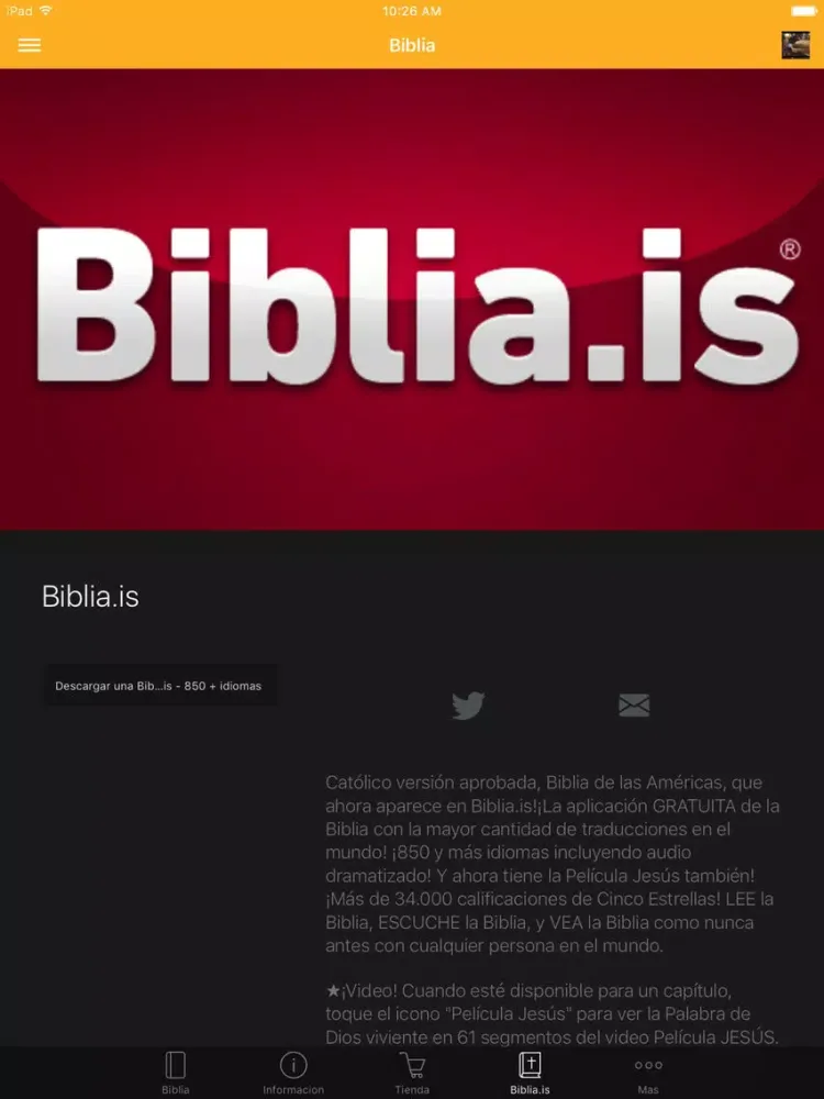 Capturas de pantalla de Sociedad Bíblica Peruana iPad 