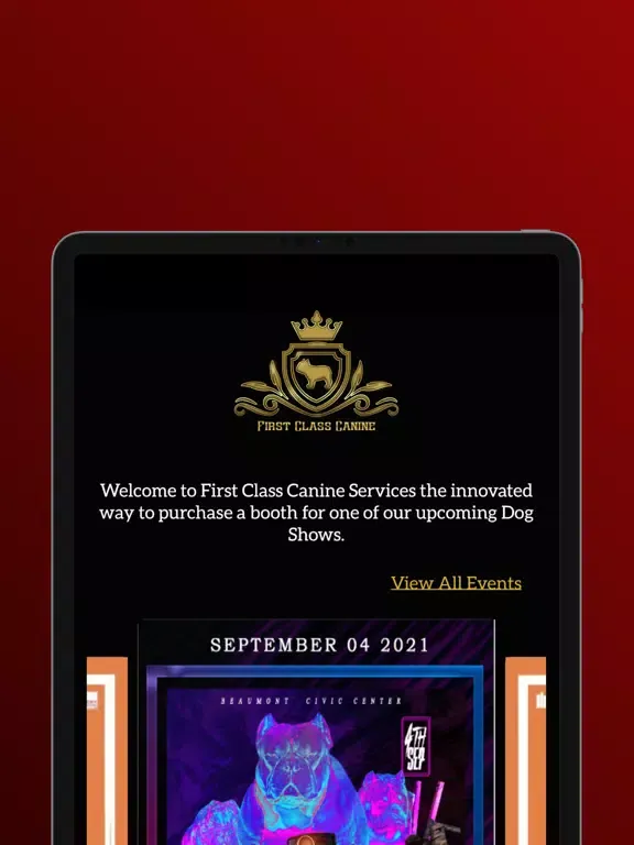 Capturas de pantalla de First Class Canine Services iPad 