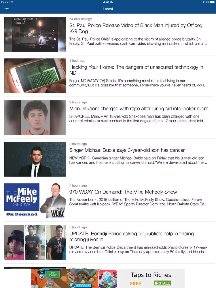 WDAY/WDAZ Now iPad 应用截图