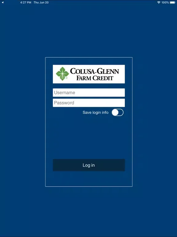 Tangkapan skrin Colusa-Glenn AgChex iPad 