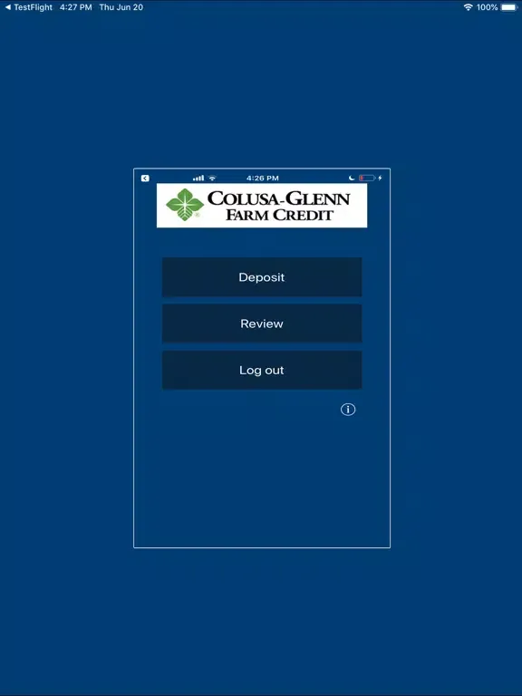 Tangkapan skrin Colusa-Glenn AgChex iPad 