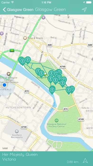 Captures d'écran de Glasgow Walking