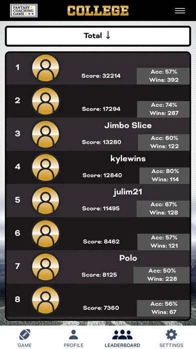 Fantasy Coaching Game College স্ক্রিনশট