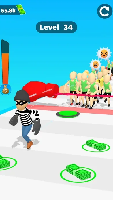 Captures d'écran de Money Fun Run Race 3D