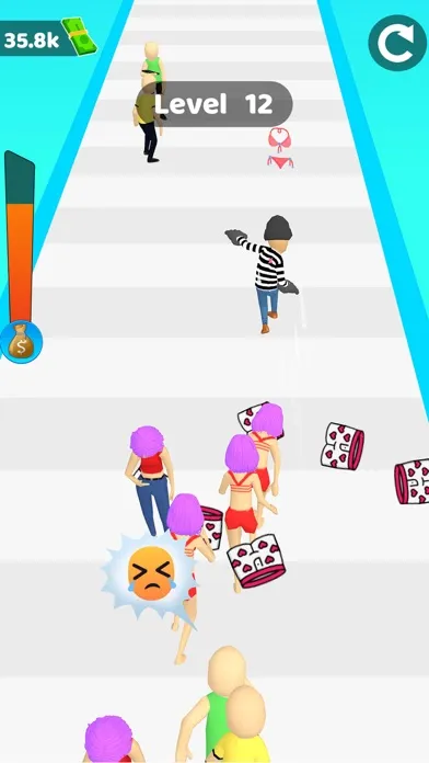 Captures d'écran de Money Fun Run Race 3D