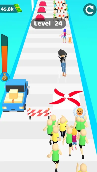 Captures d'écran de Money Fun Run Race 3D