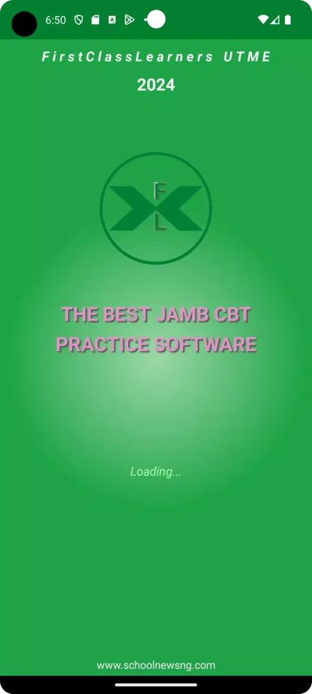 Tangkapan layar First Class CBT App 2025