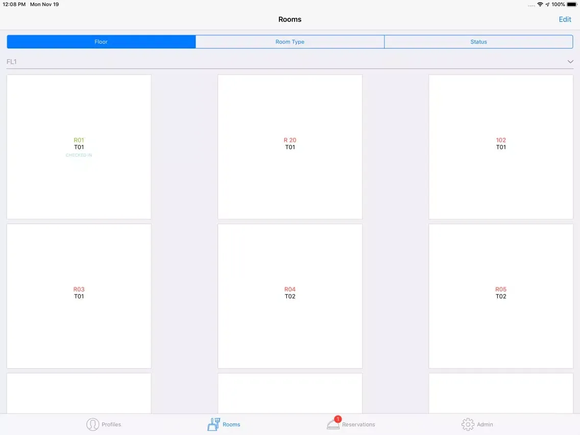 Ảnh chụp màn hình của CosmoPMS iPad 