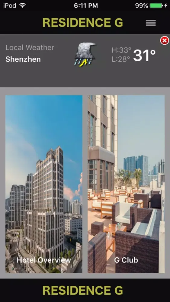 Ảnh chụp màn hình của Residence G