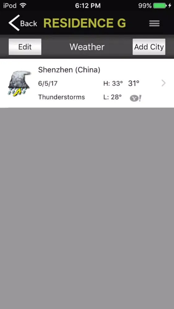 Ảnh chụp màn hình của Residence G