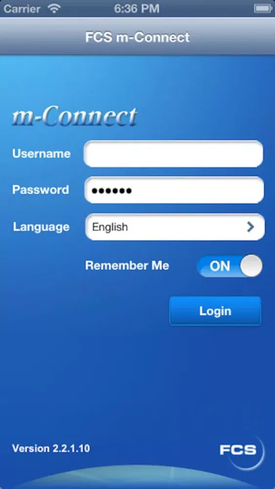 Capturas de pantalla de FCS m-Connect V2