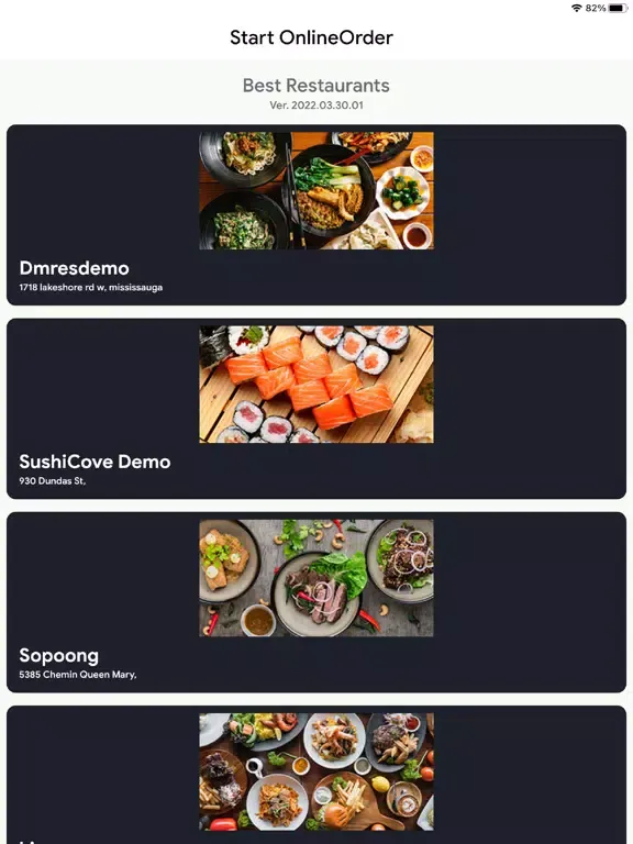 Capturas de pantalla de ezOnlineOrder iPad 