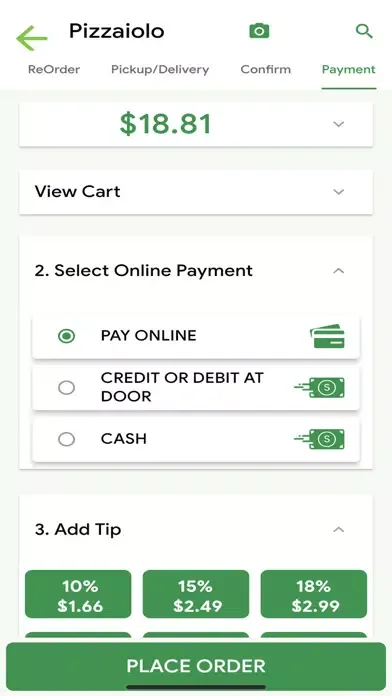 Capturas de pantalla de ezOnlineOrder