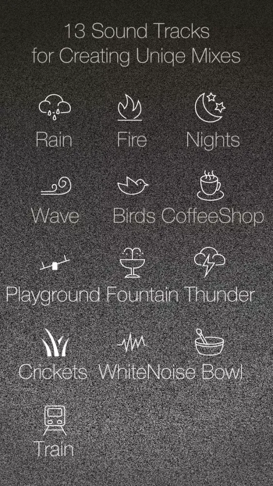Ảnh chụp màn hình của Calm Lite - Ambient sounds to wash away distraction