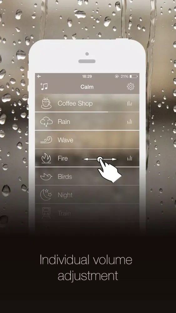 Ảnh chụp màn hình của Calm Lite - Ambient sounds to wash away distraction