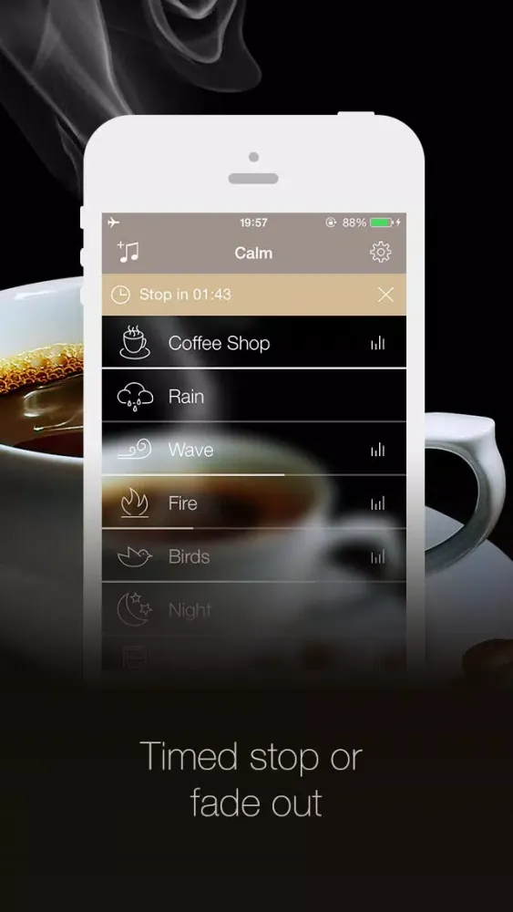 Ảnh chụp màn hình của Calm Lite - Ambient sounds to wash away distraction