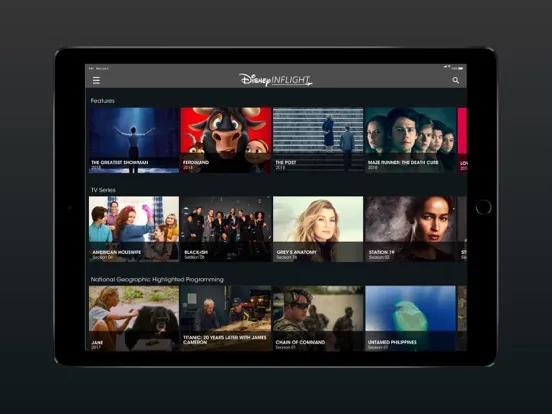Disney Inflight iPad  スクリーンショット