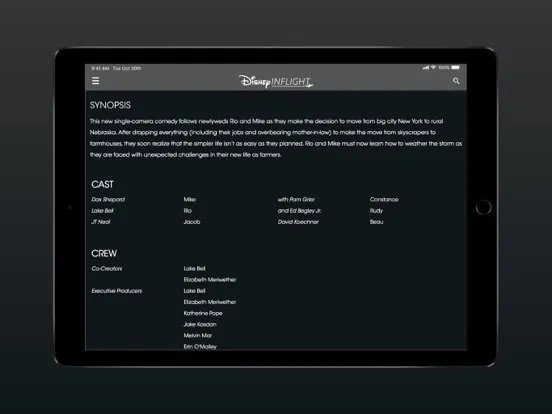 Disney Inflight iPad  スクリーンショット