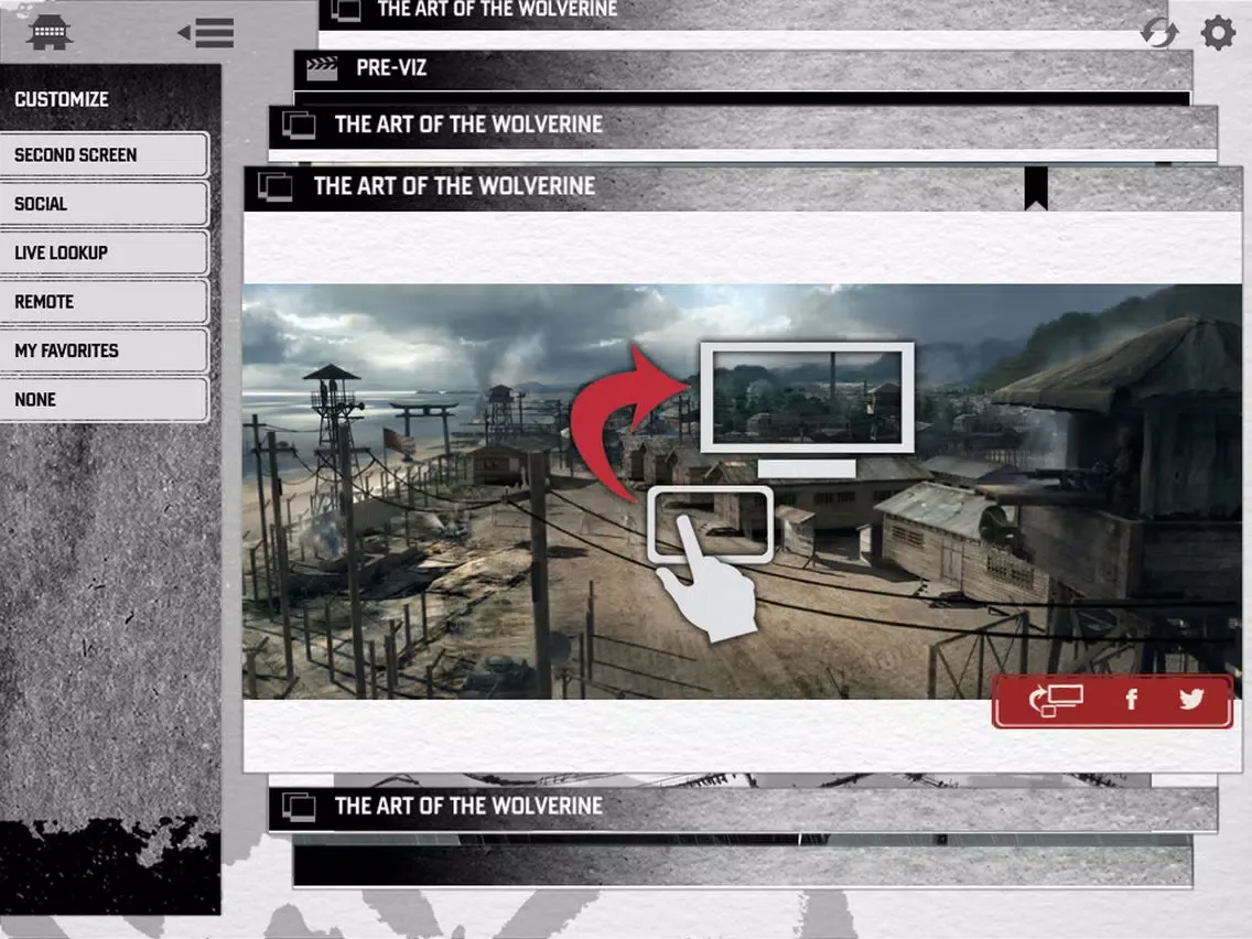 ภาพหน้าจอของ The Wolverine - Second Screen App iPad 