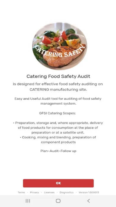 Catering Food Safety Audit 스크린샷