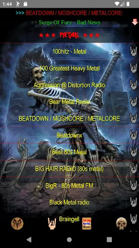 Heavy Metal & Rock music radio Screenshots