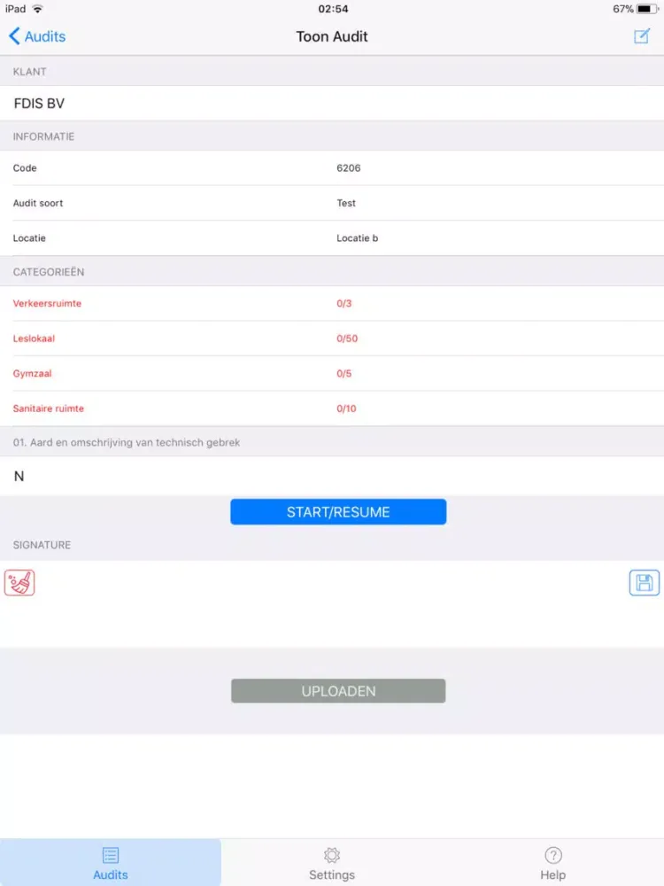 Capturas de pantalla de Quality Check iPad 