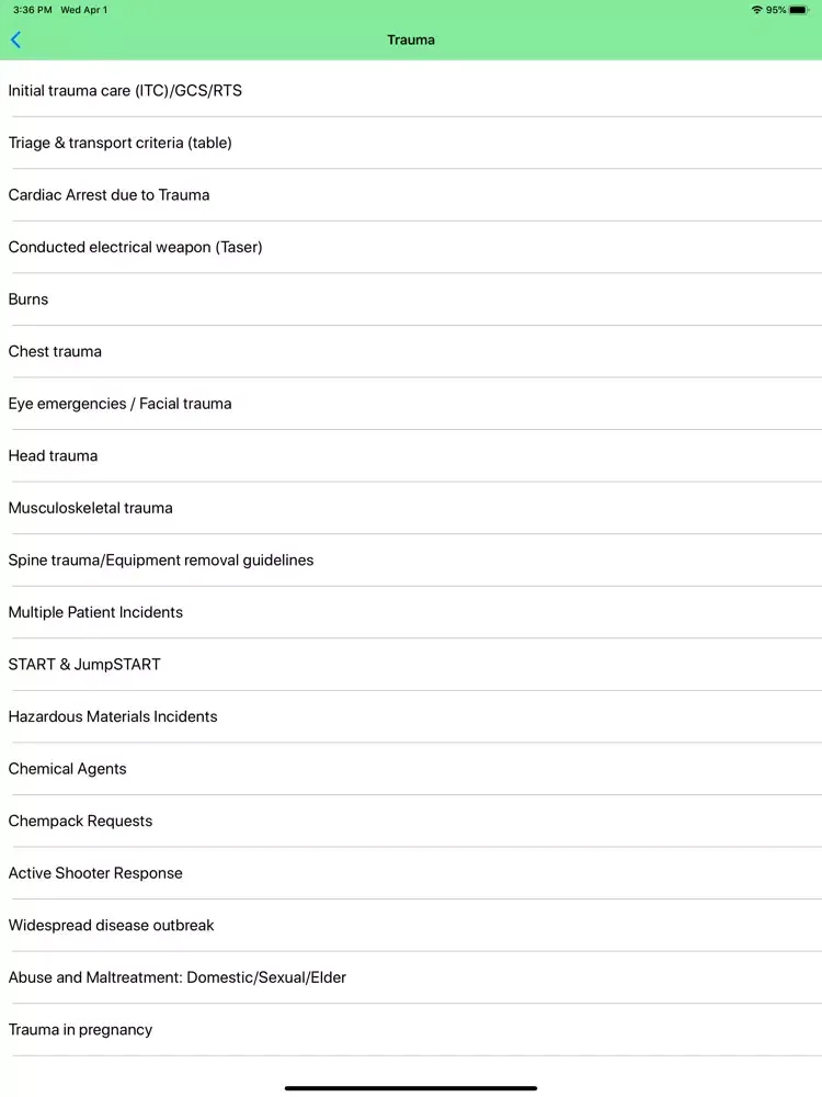 NWCEMSS SOPs iPad  スクリーンショット