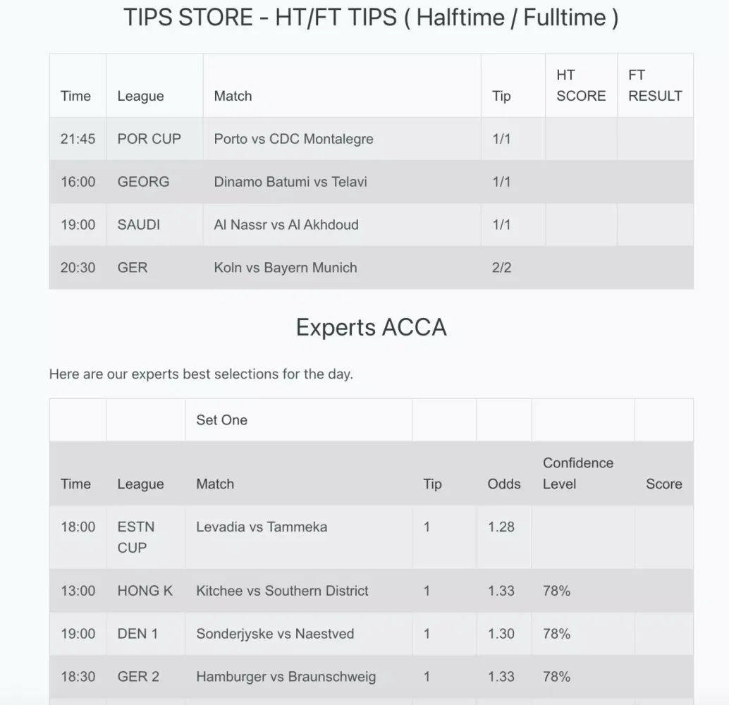 Correct Score HT/FT Full Time應用截圖