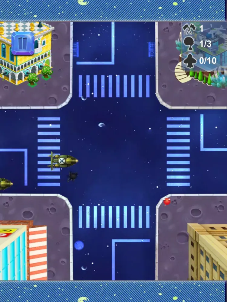 Tangkapan layar Aliens Crossing The Road Free - Space Line iPad 