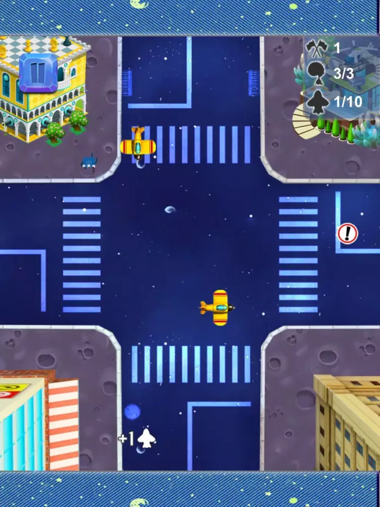 Tangkapan layar Aliens Crossing The Road Free - Space Line iPad 