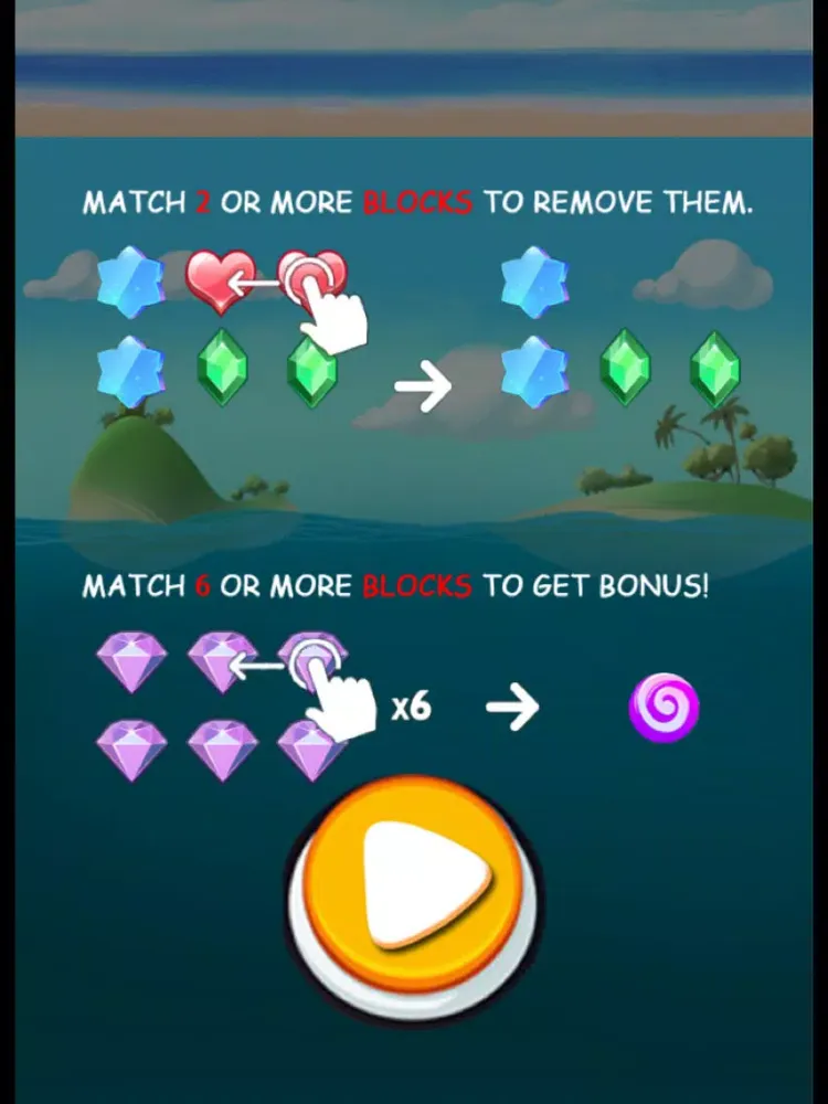 Captures d'écran de Candy Gems Sea Pop Free iPad 