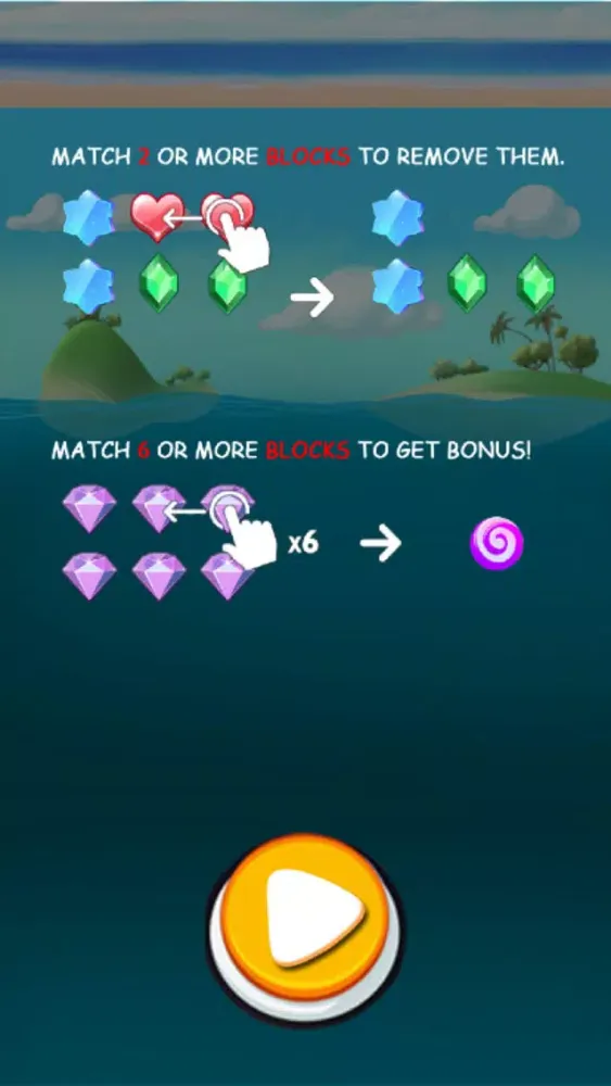 Captures d'écran de Candy Gems Sea Pop Free