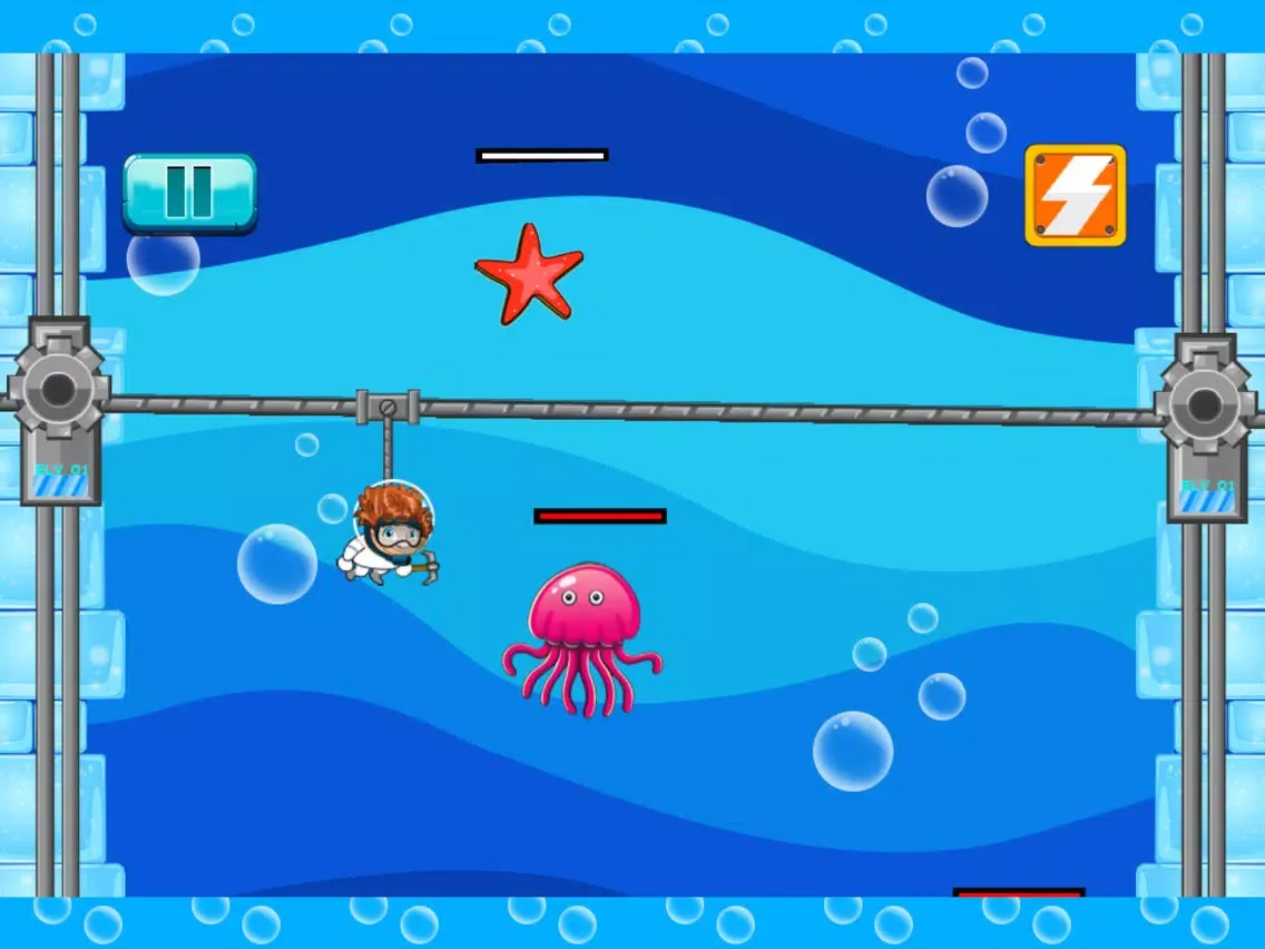 Deep Sea Challenge Free - Similar steps under a cute underwater world game iPad  স্ক্রিনশট