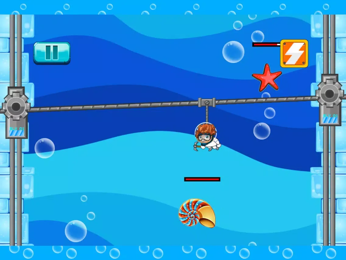 Deep Sea Challenge Free - Similar steps under a cute underwater world game iPad  স্ক্রিনশট