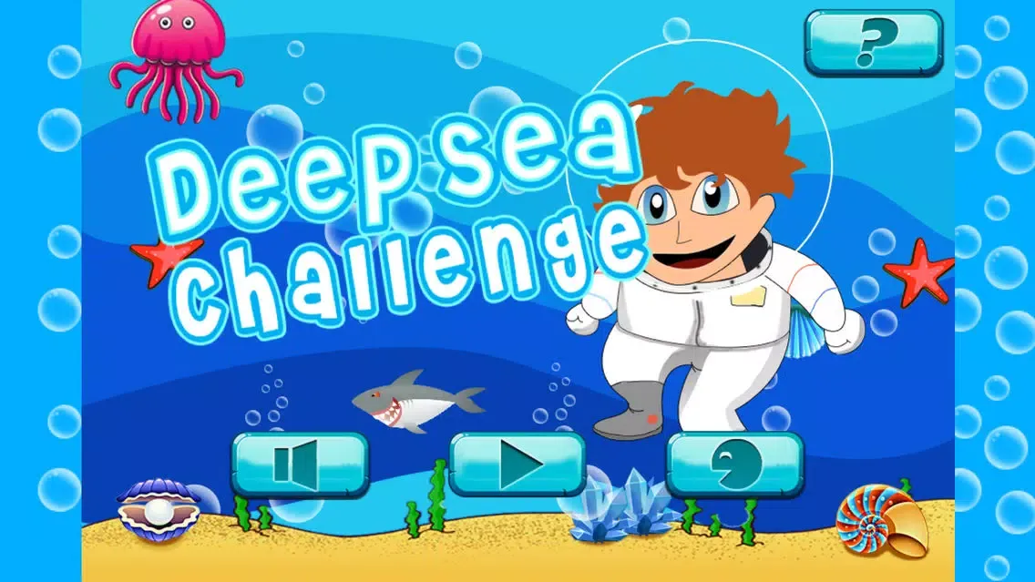 Deep Sea Challenge Free - Similar steps under a cute underwater world game স্ক্রিনশট