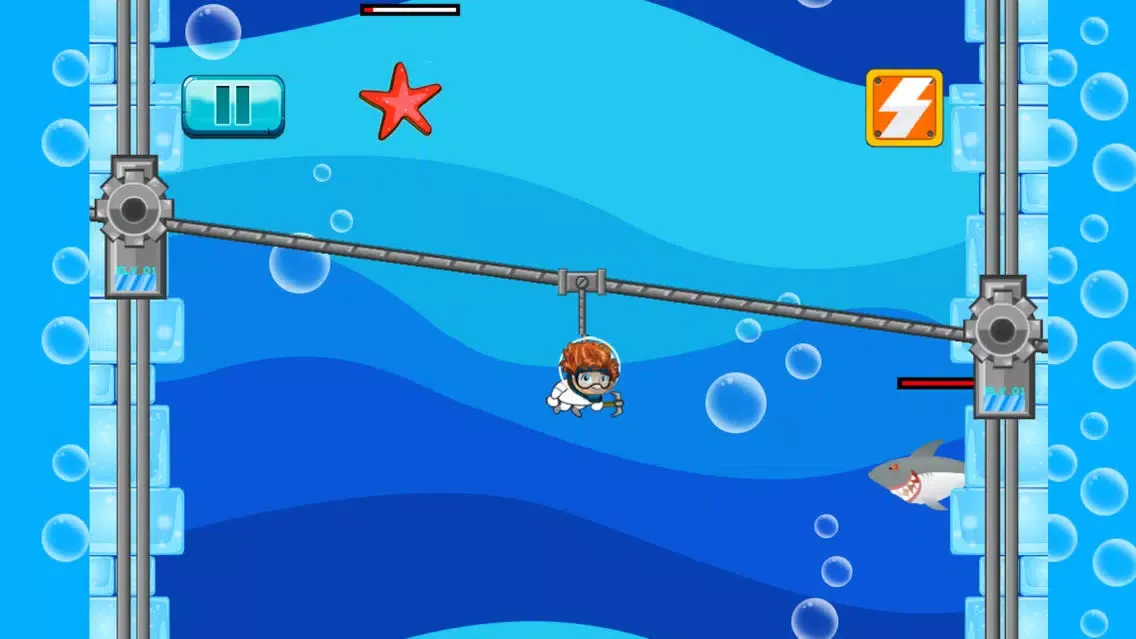 Deep Sea Challenge Free - Similar steps under a cute underwater world game স্ক্রিনশট