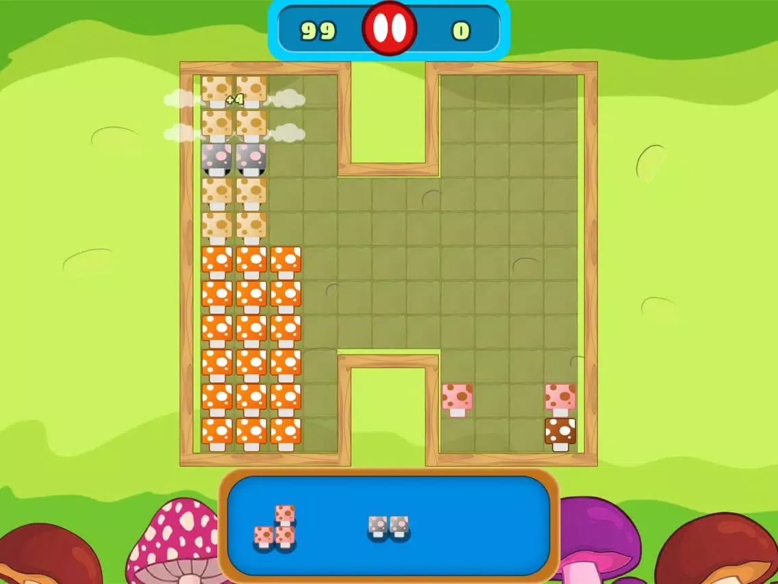 ภาพหน้าจอของ Battle of Cute Mushrooms Free iPad 