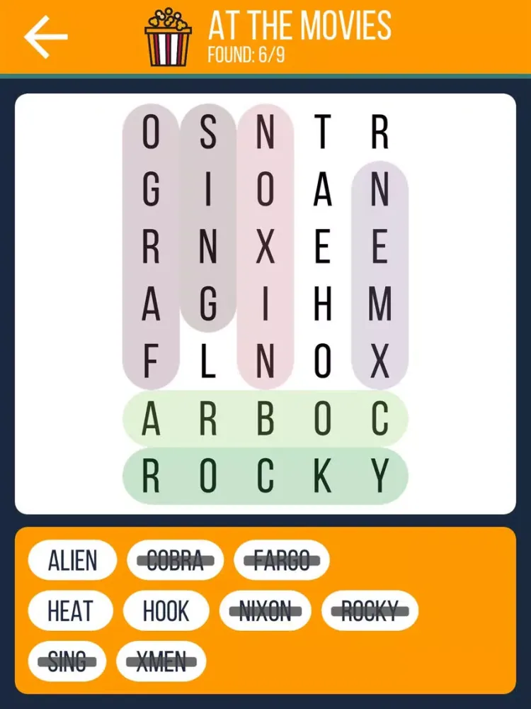 Ảnh chụp màn hình của Wordporium iPad 