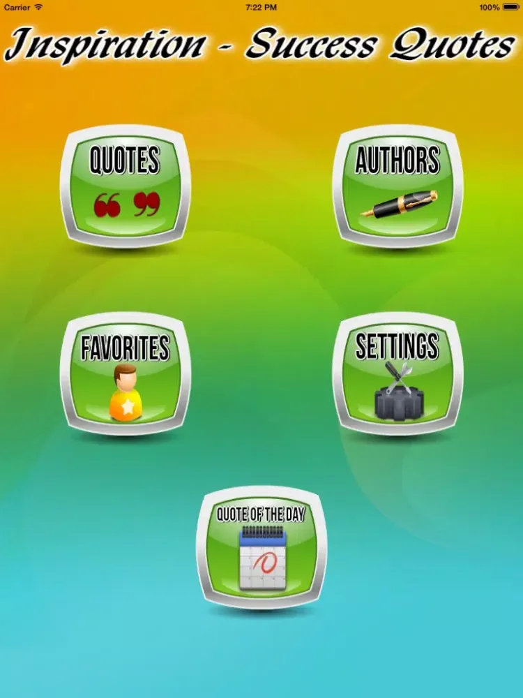 Screenshot di Inspiration - Success Quotes iPad 