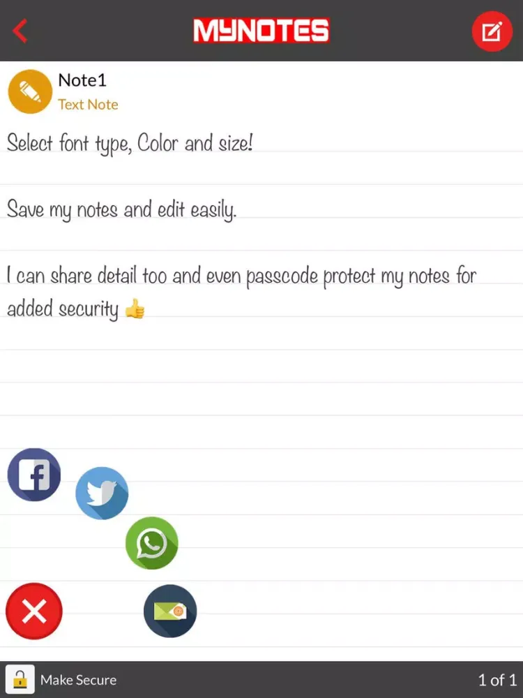 تصاویر MyNotes EZ Journal iPad 