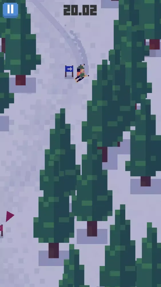Capturas de tela do Skiing