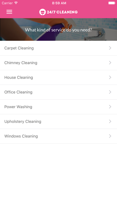 Screenshot di 24/7 Cleaning App - Find top cleaners in your area